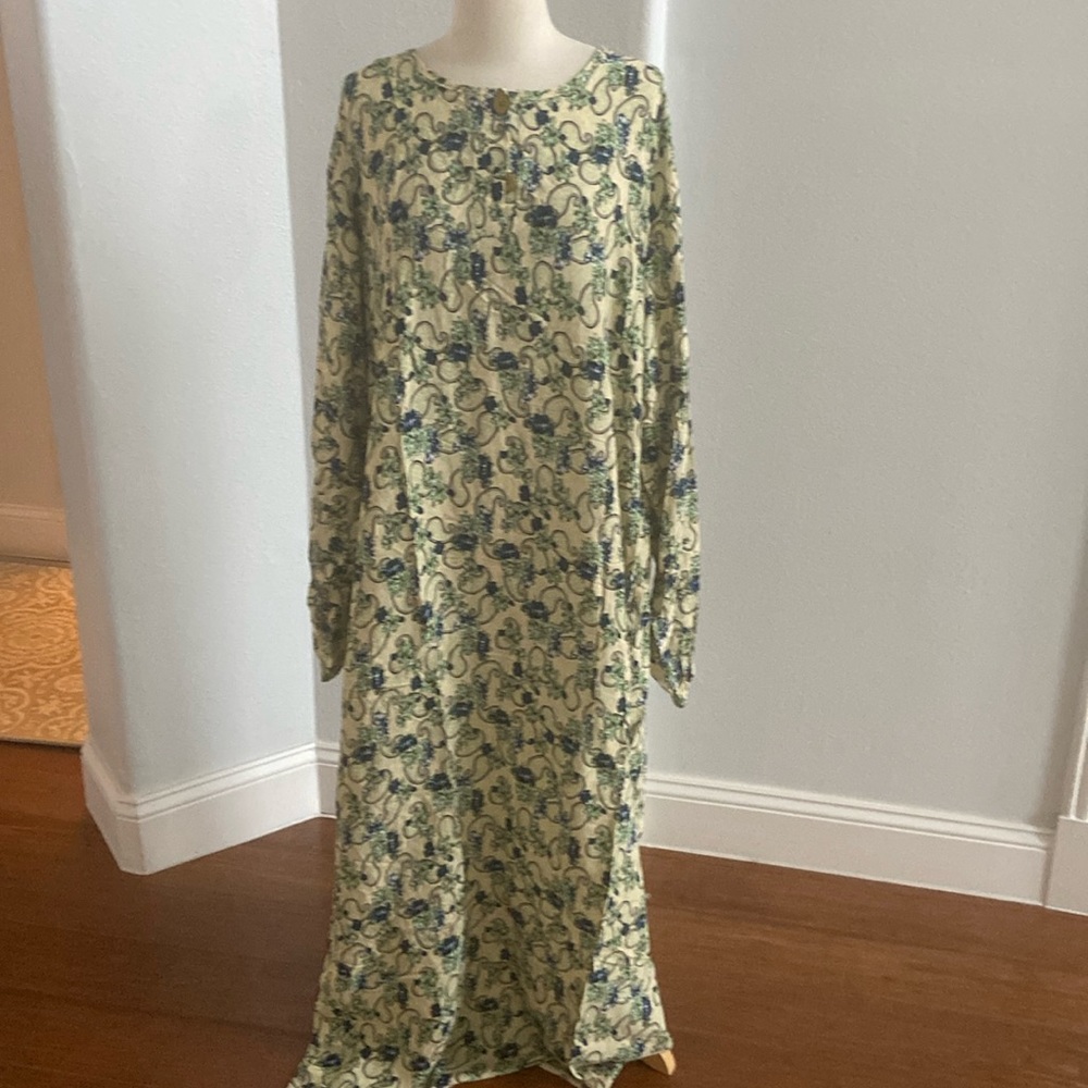 Caftan AFRICAN Handmade Presley Print‎  Maxi Kaftan Dress Size OS NEW